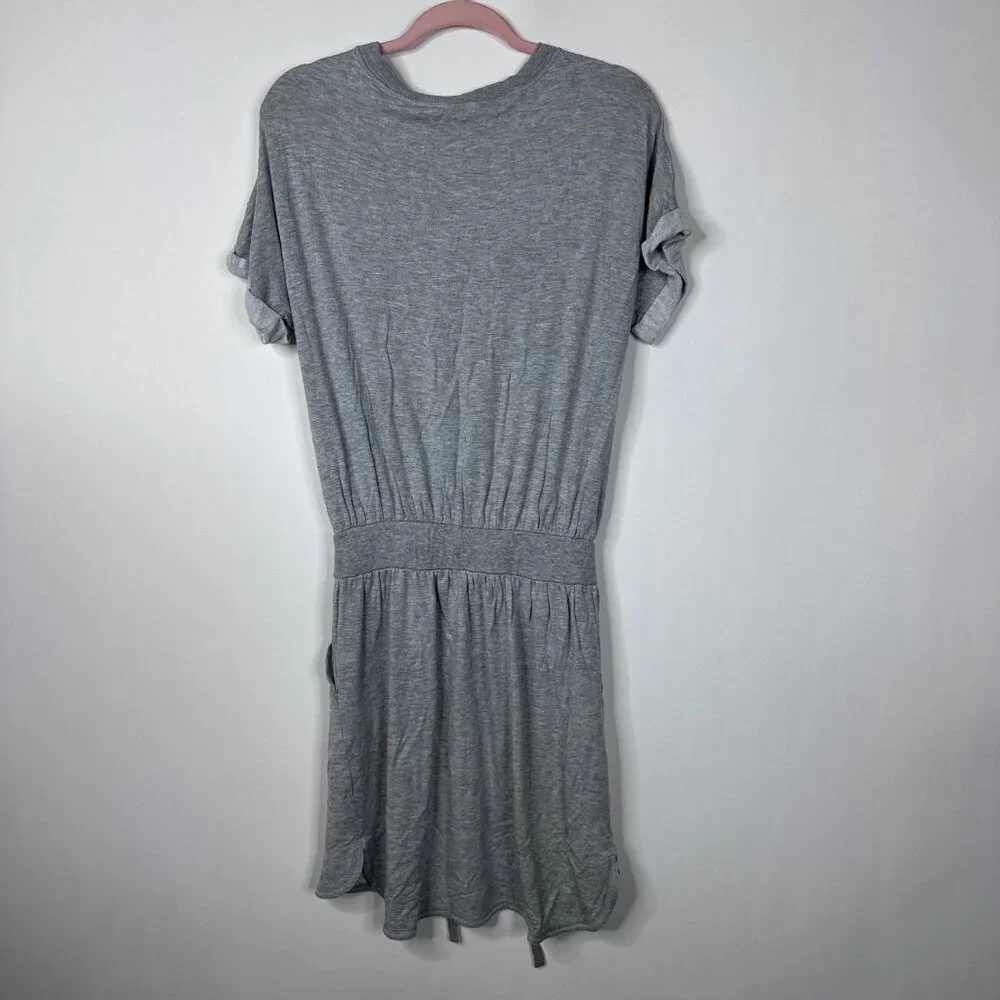 2/$30 Banana Republic T Shirt Dress Short Sleeve Sweatshirt Small Gray #A1685